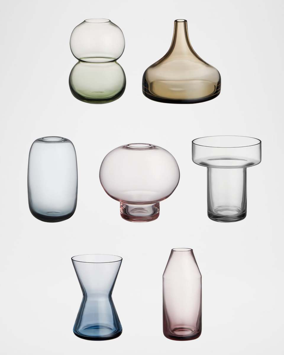 Midsummer Mini Glass Vases, Set of 7