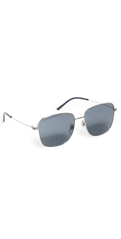 Gucci Rectangular Sunglasses SILVER-SILVER-BLUE