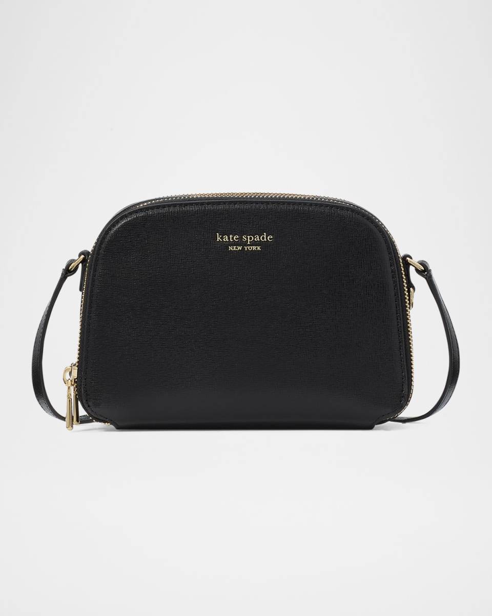 devin double-zip leather crossbody bag
