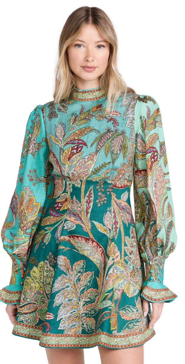 ALÉMAIS Franca Mini Dress Blue