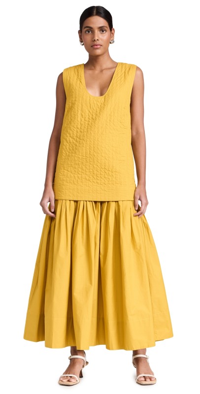 Rachel Comey Calin Dress Chartreuse