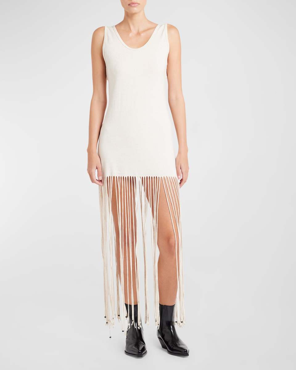 Monsoon Fitted Fringe Dress