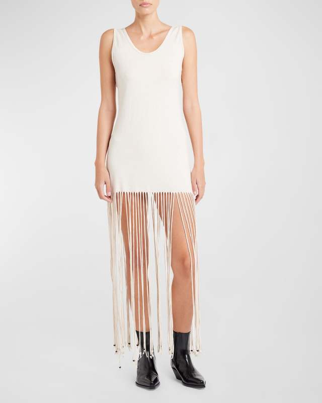 Monsoon Fitted Fringe Dress
