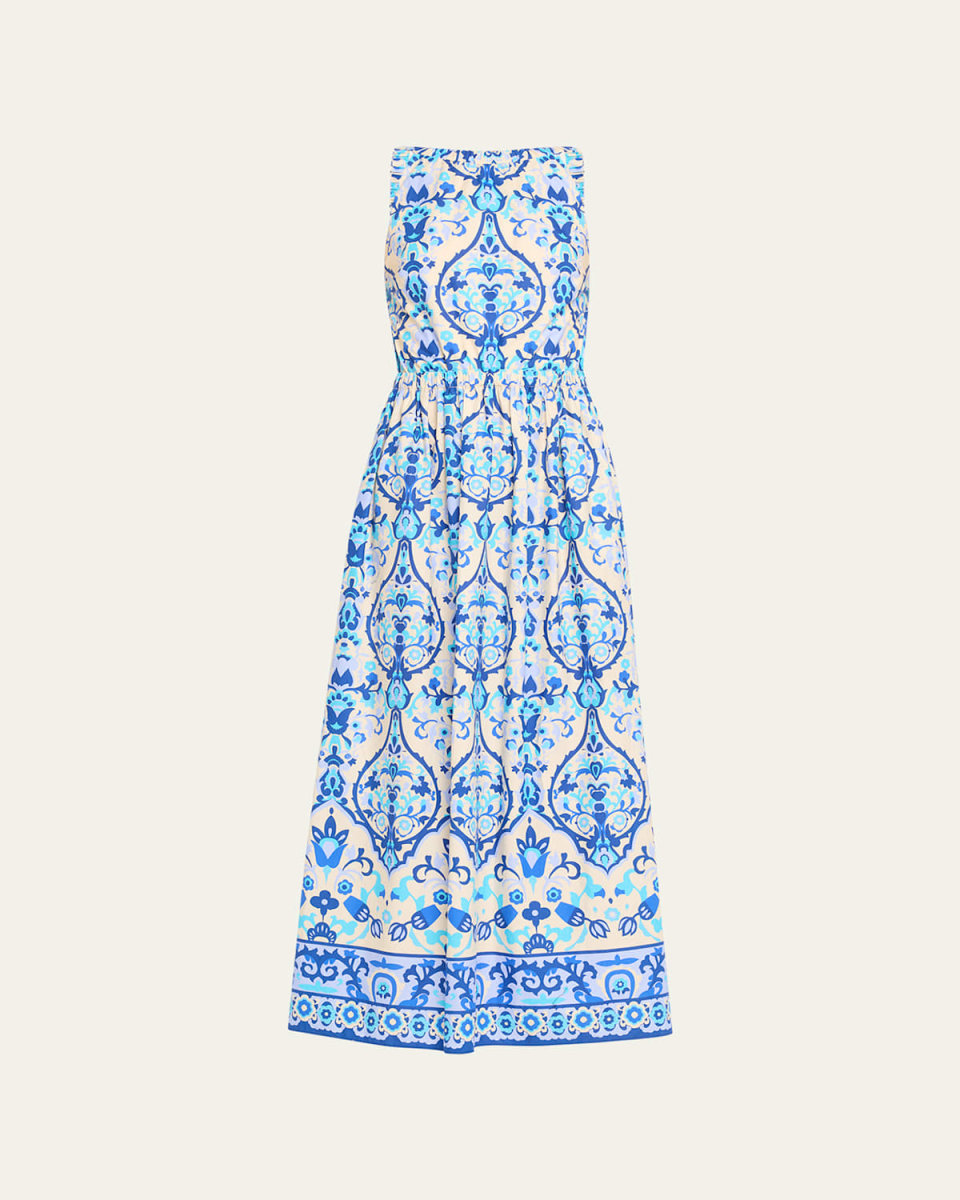 Colomba Sleeveless Open Tie-Back Maxi Dress