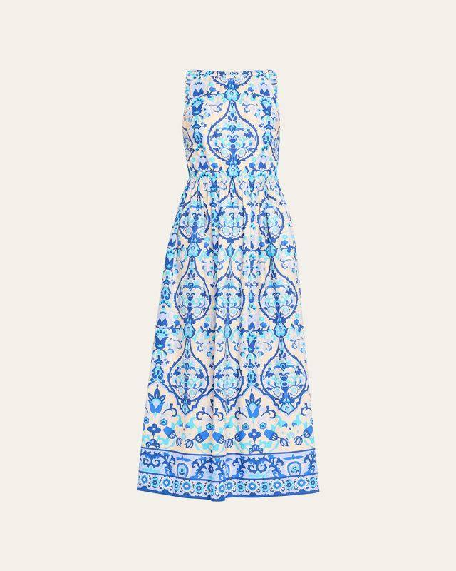 Colomba Sleeveless Open Tie-Back Maxi Dress