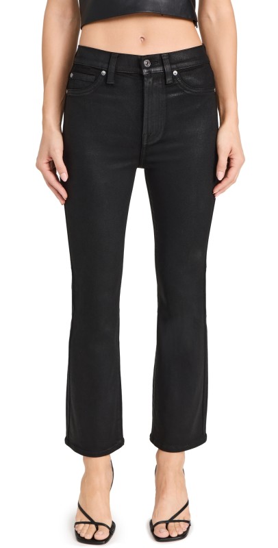 7 For All Mankind Hw Slim Kick Jeans COATED BLK