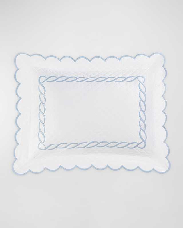 Classic Chain Scallop Matelasse Boudoir Sham