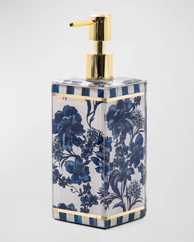 Royal Check English Garden Soap Pump