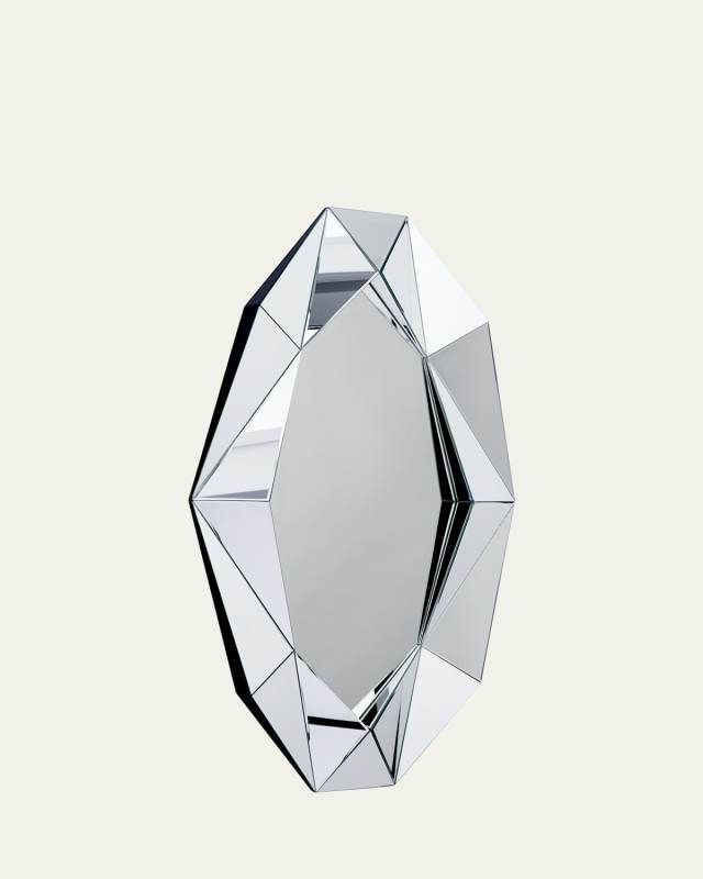 XL Silver Diamond Wall Mirror