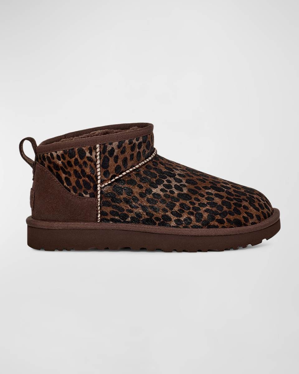 Classic Ultra Mini Leopard Ankle Boots
