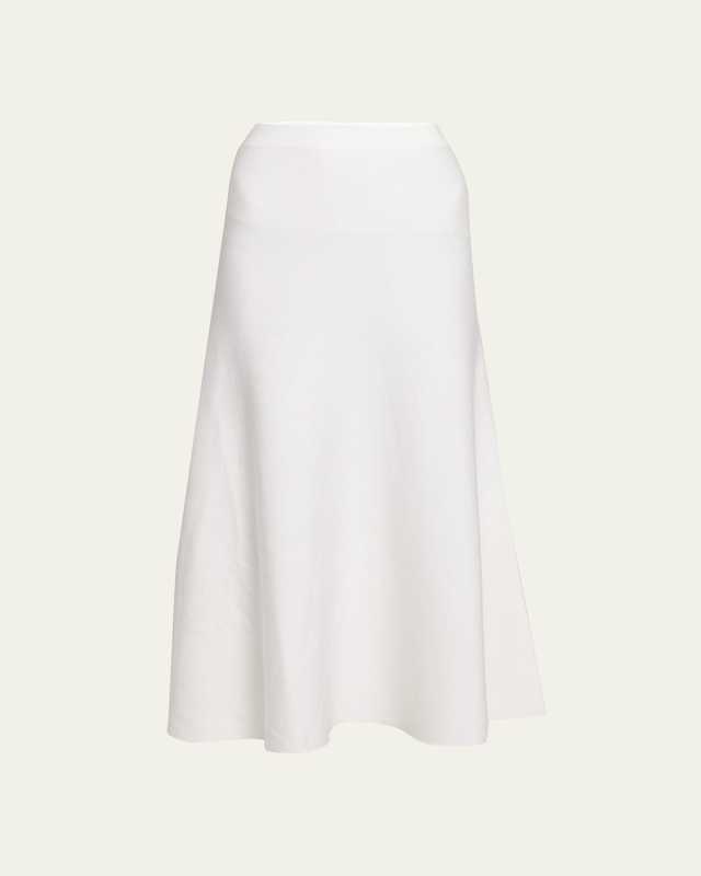 Freddie Midi Wool-Cashmere Skirt