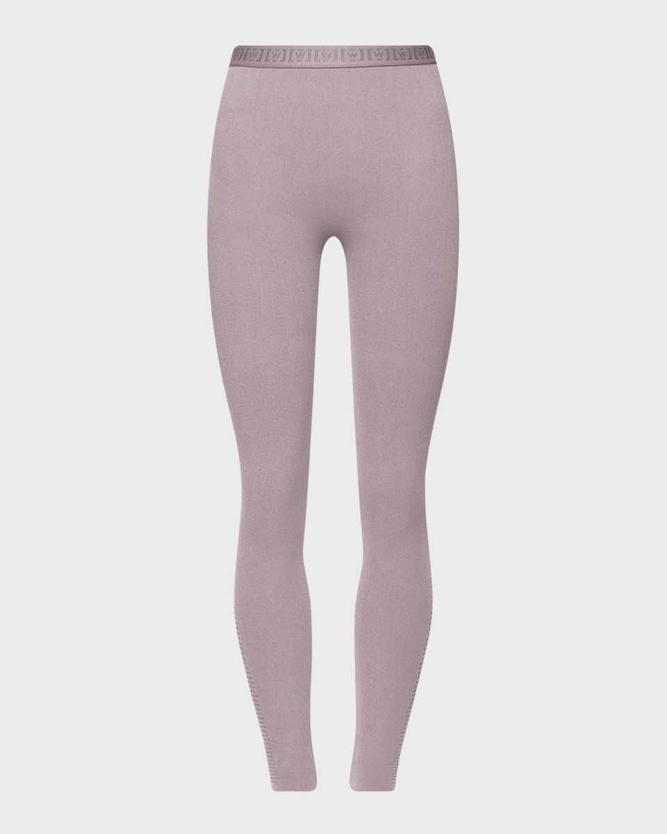 Grid Net Circular Knit Leggings