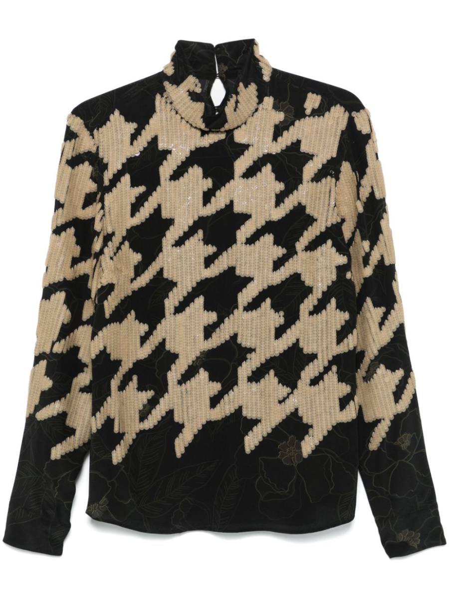sequin-embellished blouse