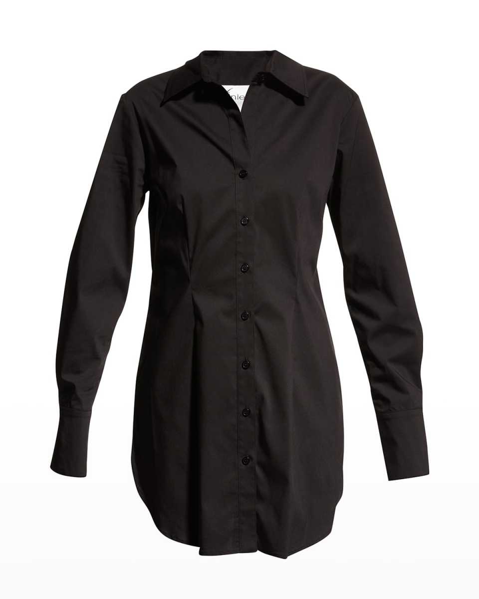 Kaylynn Easy Button-Front Tunic Shirt