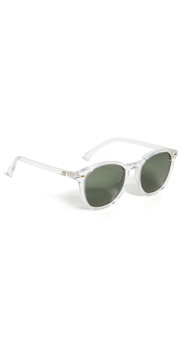 Le Specs Bandwagon Sunglasses Crystal Clear