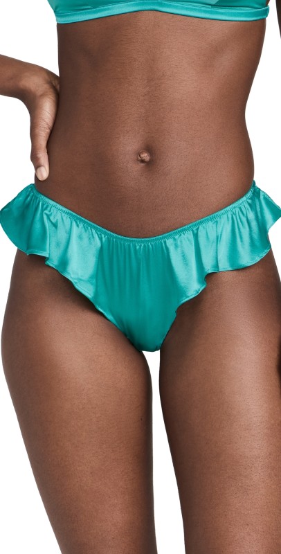 Fleur du Mal Luxe Flutter Panty Sea Glass