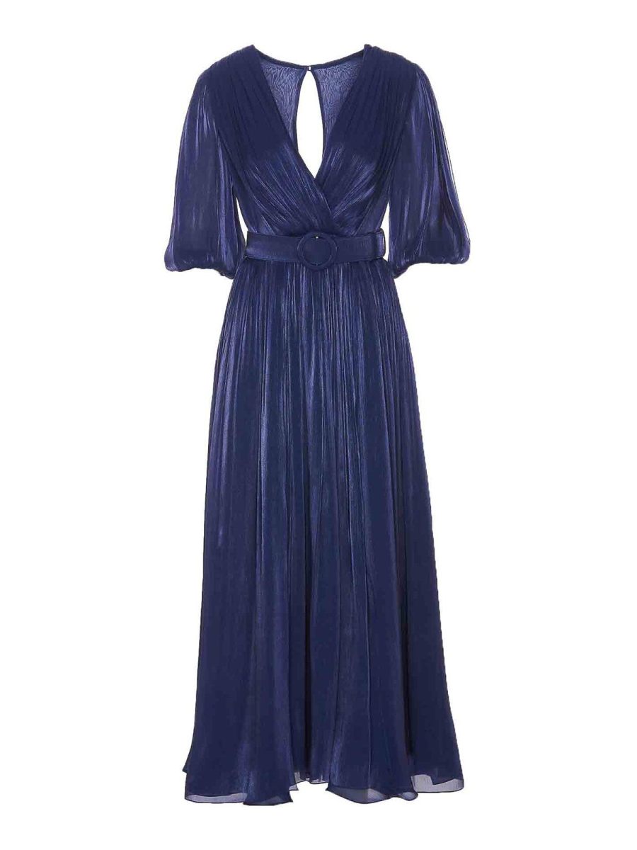 Costarellos Robe Au Genou - Bleu