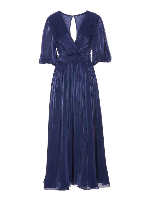 Costarellos Robe Au Genou - Bleu