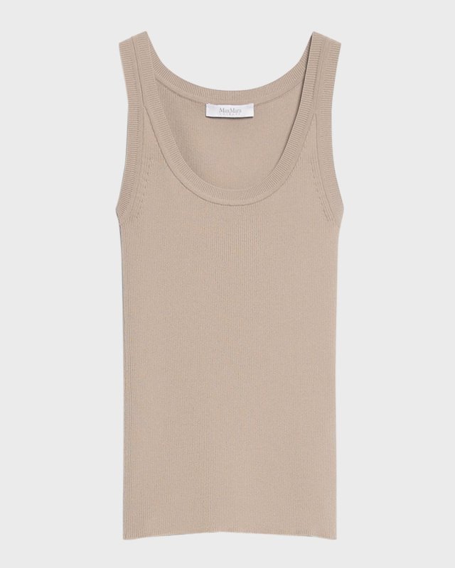 Siro Ribbed Scoop-Neck Tank