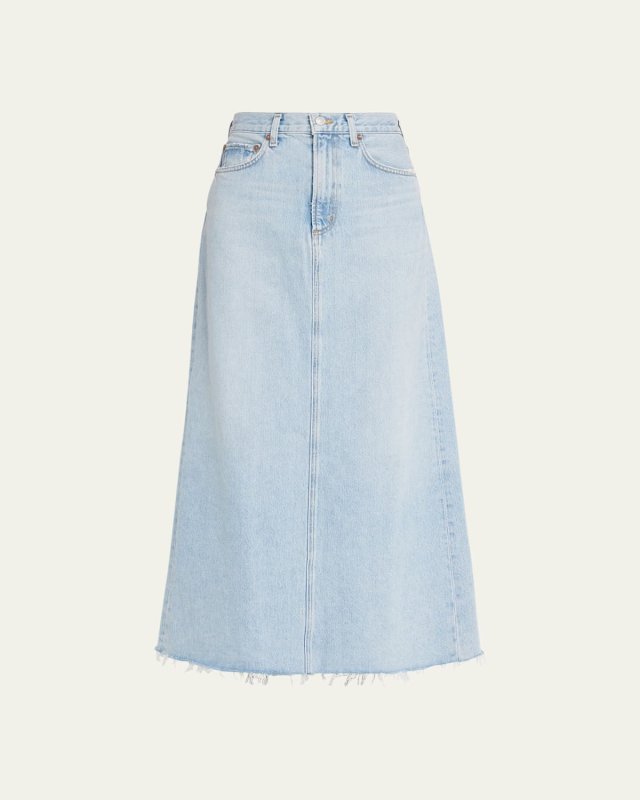 Hilla Denim Maxi Skirt