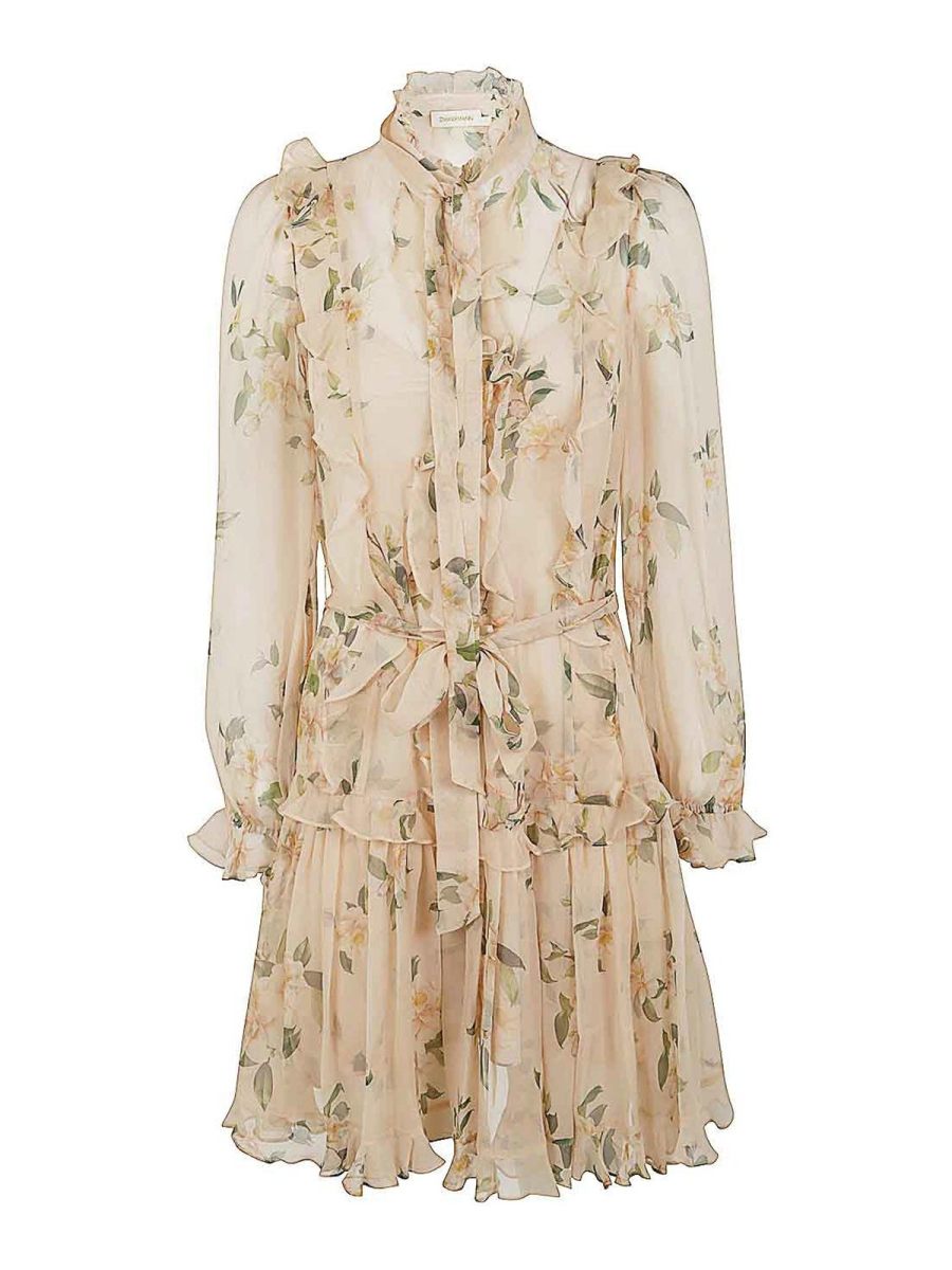 Zimmermann Robe Courte - Rouge