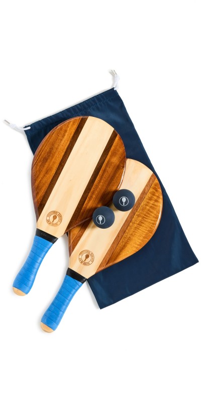 Frescobol Carioca Trancoso Beach Bat Set Blue One Siz