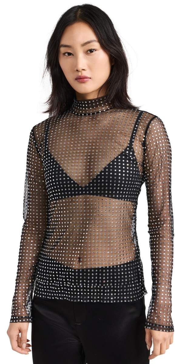 A. L.C. James Top Black/Silver