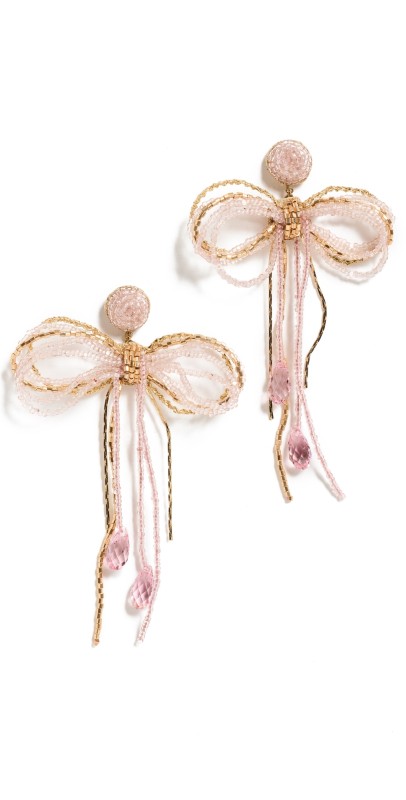 Deepa Gurnani Coquette Earrings Pink