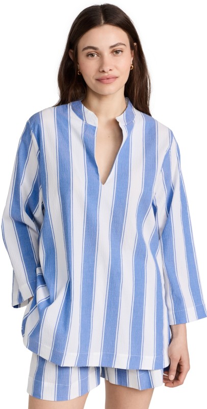 Desmond & Dempsey Womens Boat Set Feluka Blue