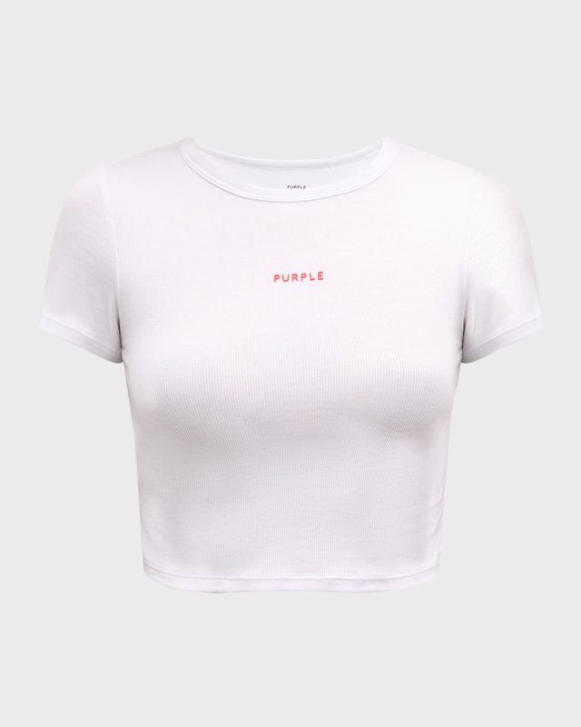 Ribbed Crewneck Logo Baby T