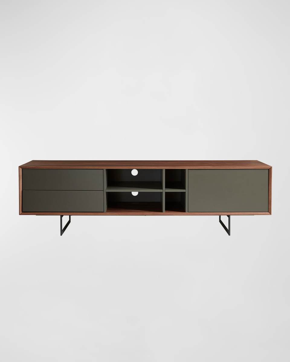 Anderson Walnut & Dark Gray Media Stand