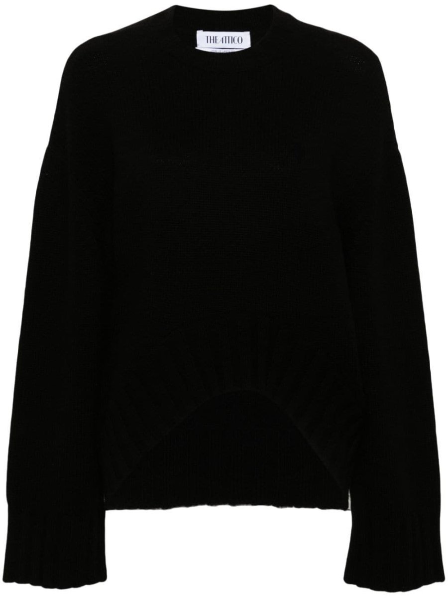 ribbed-knit sweater