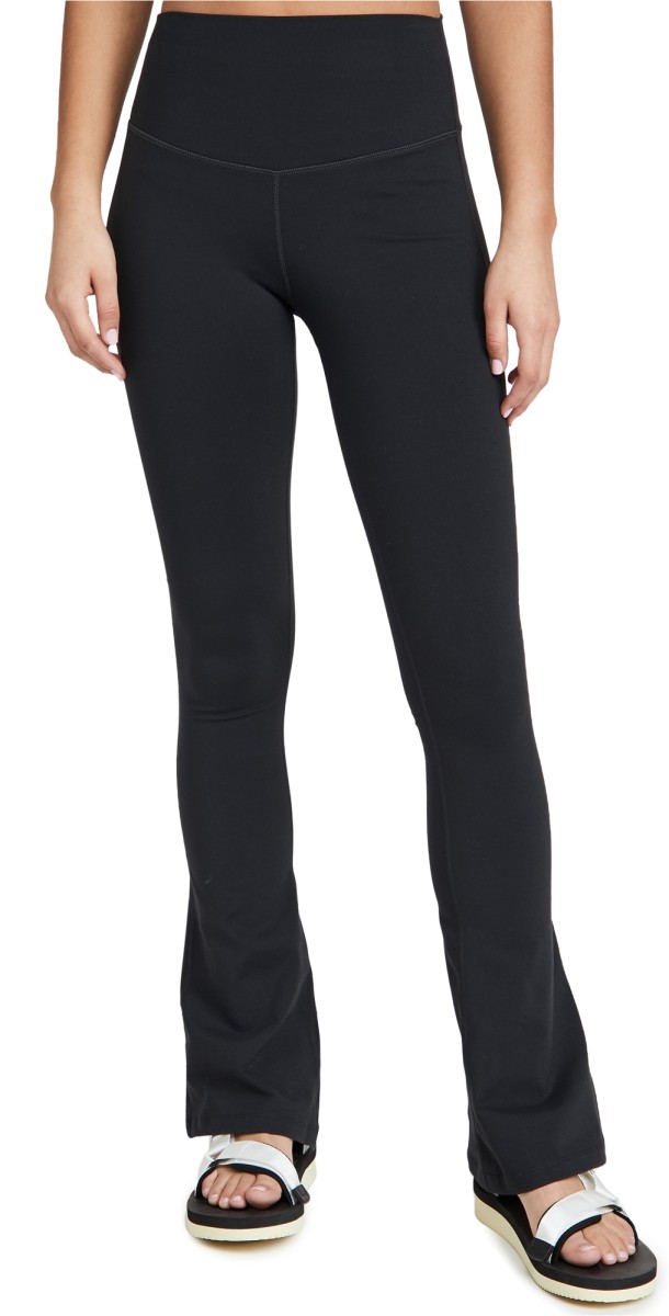Splits59 Raquel High Waist Supplex Flared Legging, 32" Black