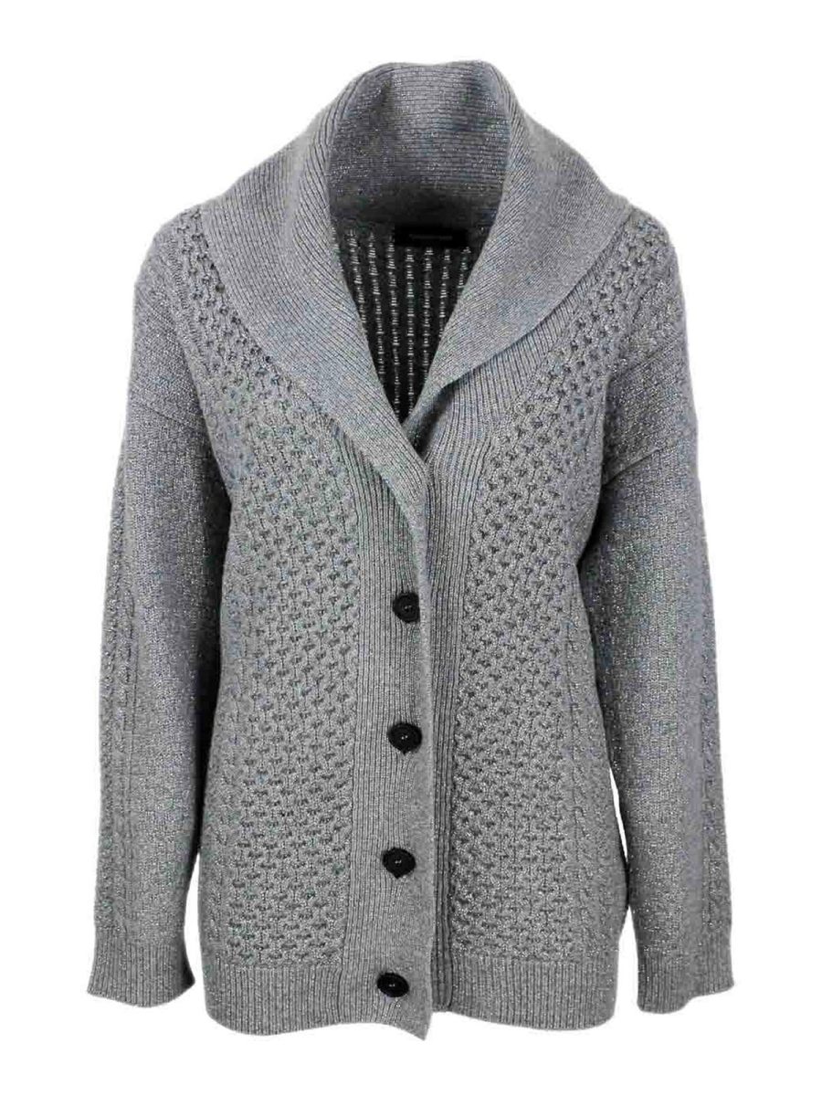 Fabiana Filippi Pull Col Rond - Gris