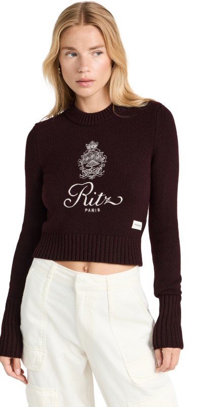 FRAME FRAME x Ritz Paris Cashmere Sweater Bordeaux
