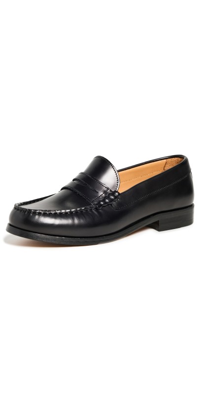 ALOHAS Rivet Loafers Black
