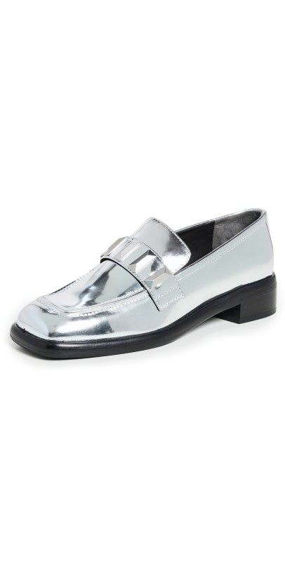 rag & bone Maxwell Loafers Slvr