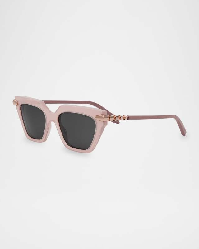 Serpenti Acetate & Nylon Cat-Eye Sunglasses