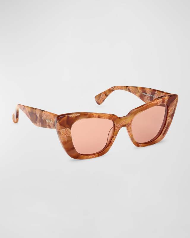 Glimpse Brown Acetate Butterfly Sunglasses