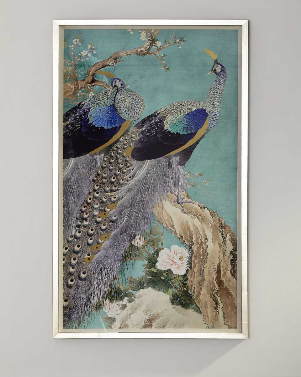 Sapphire and Turquoise Framed Giclee Wall Art