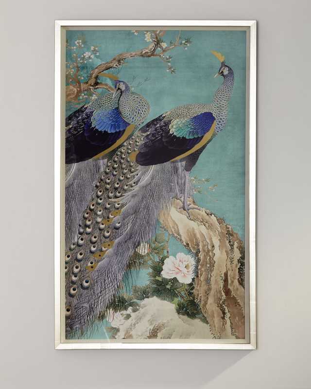 Sapphire and Turquoise Framed Giclee Wall Art