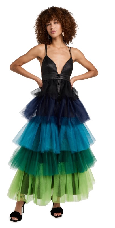 Kimberly Goldson Marli Dress Onyx Multi