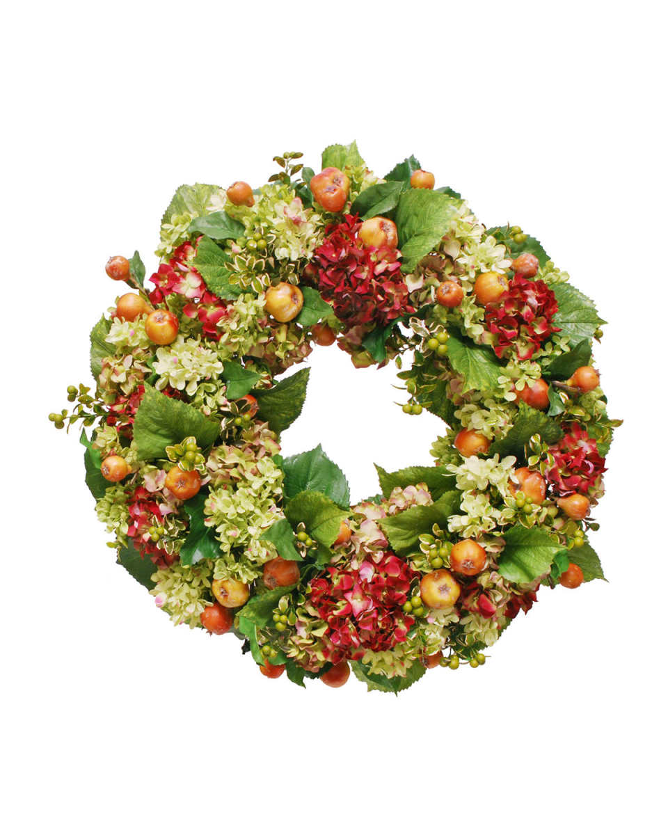 Hydrangea/Quince Wreath