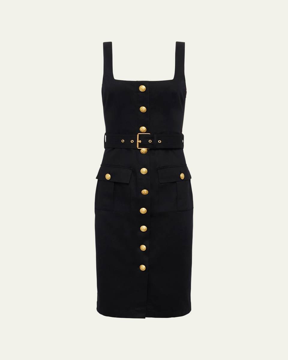 Idy Button-Front Tank Dress