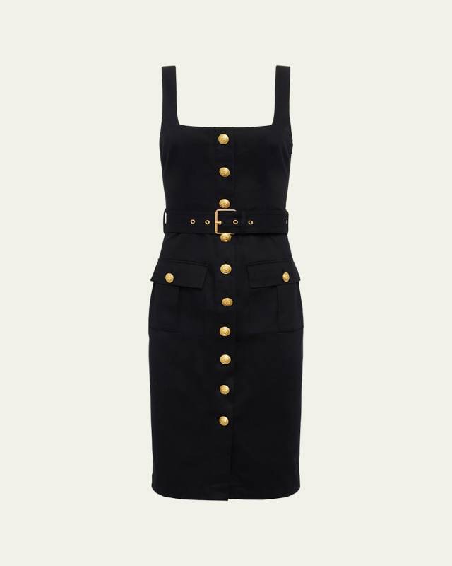 Idy Button-Front Tank Dress