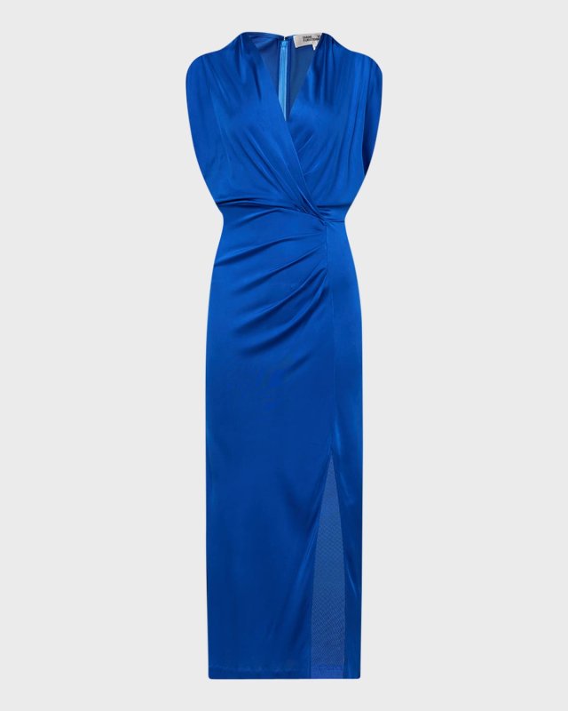 Williams Pleated Jersey Midi Dress