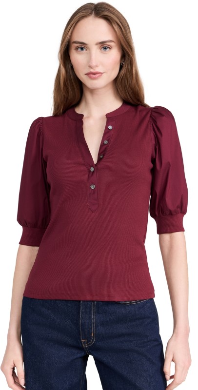 Veronica Beard Jean Coralee Top Wine