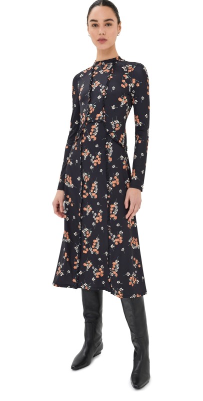 Sea Cerise Printed Spandex Dress Multi