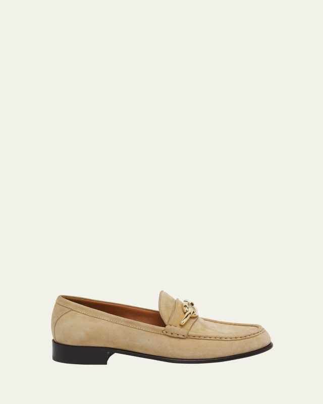Gate VLogo Suede Loafers