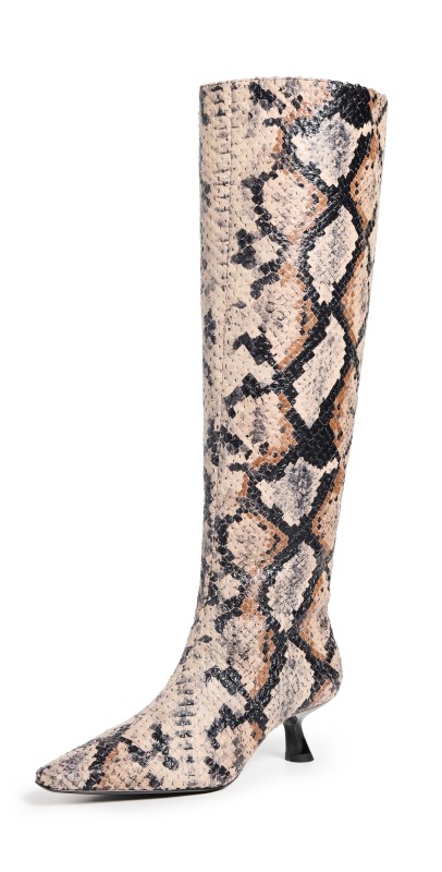 SIMONMILLER Snake Tall Kuki Boots Snake Print